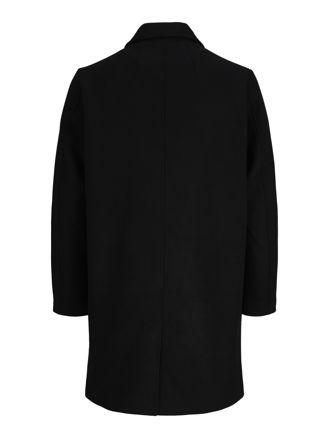 لقطة خلفية لمعطف صوف طويل أسود من جاك آند جونز السعودية
