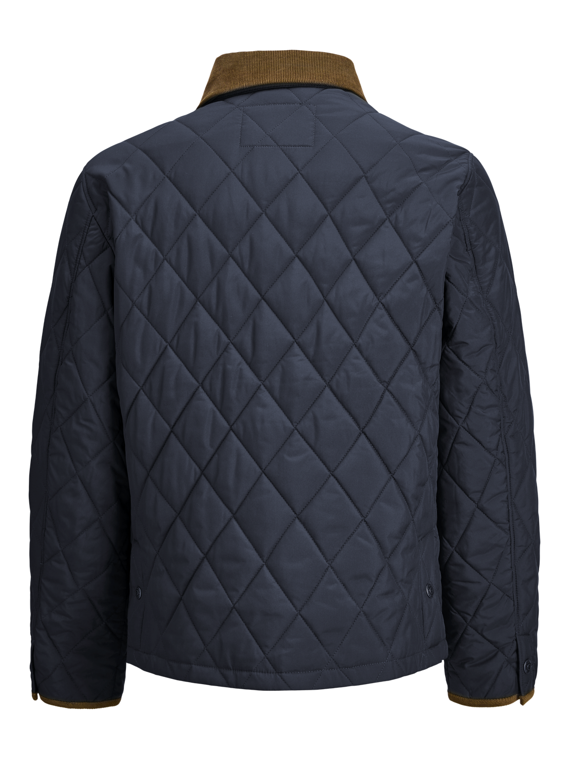 صورة خلفية لجاكيت جاك آند جونز  باللون الأزرق الداكن 