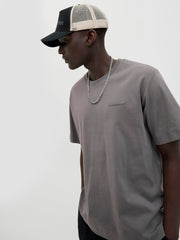 صورة لتفاصيل التصميم لتشيرت رجالي رمادي City Skyline.