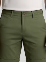 شورت تشينو رجالي كاجوال أخضر غامق Deep Lichen Green
