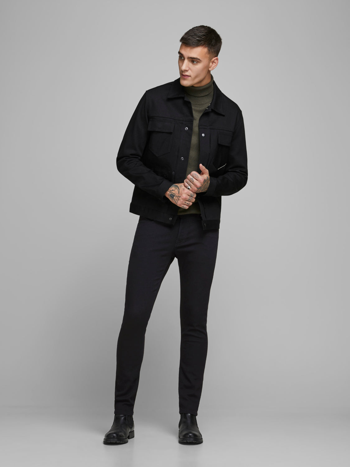 JJIGLENN Jeans - Black Denim