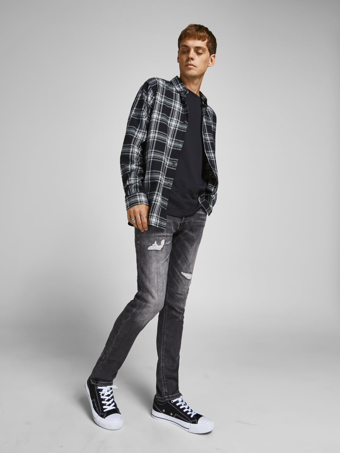 JJIGLENN Jeans - Black Denim