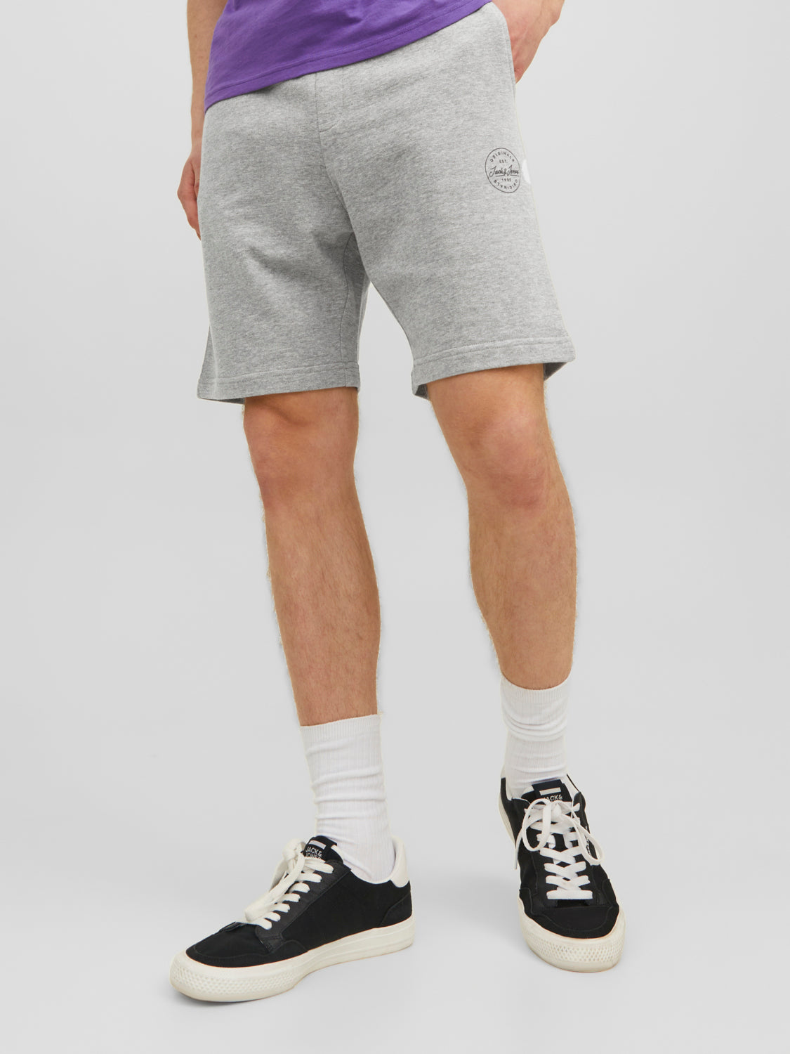 JPSTSHARK Shorts - Light Grey Melange