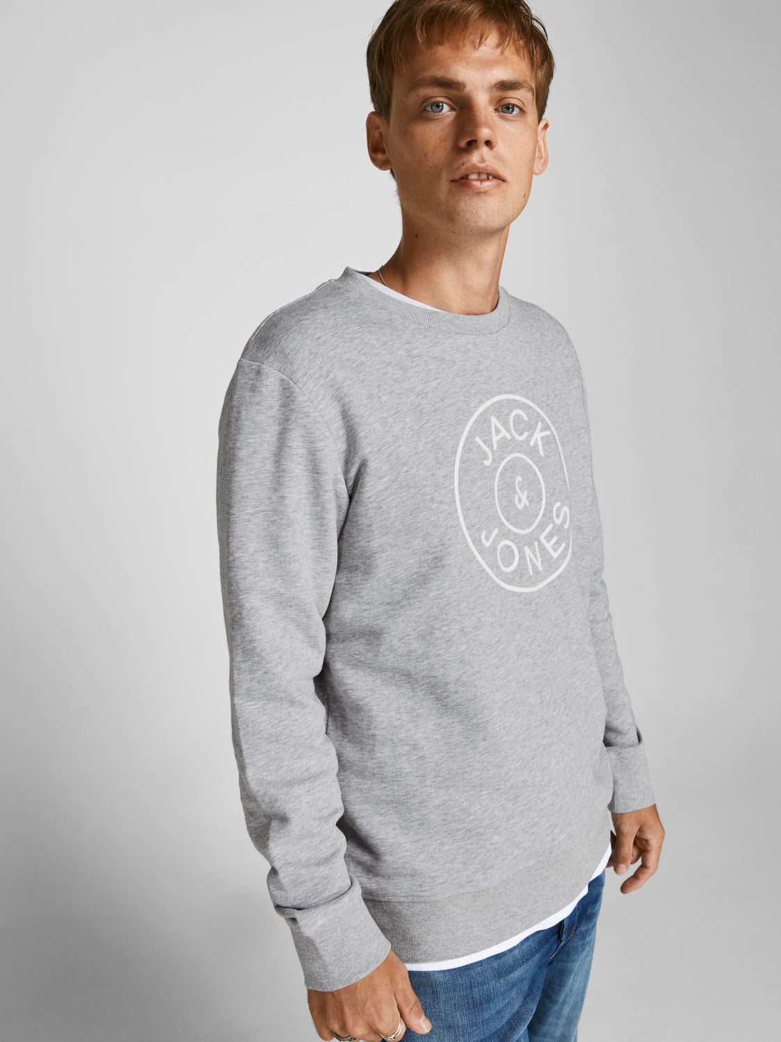 JJMISARI Sweat - Grey Melange