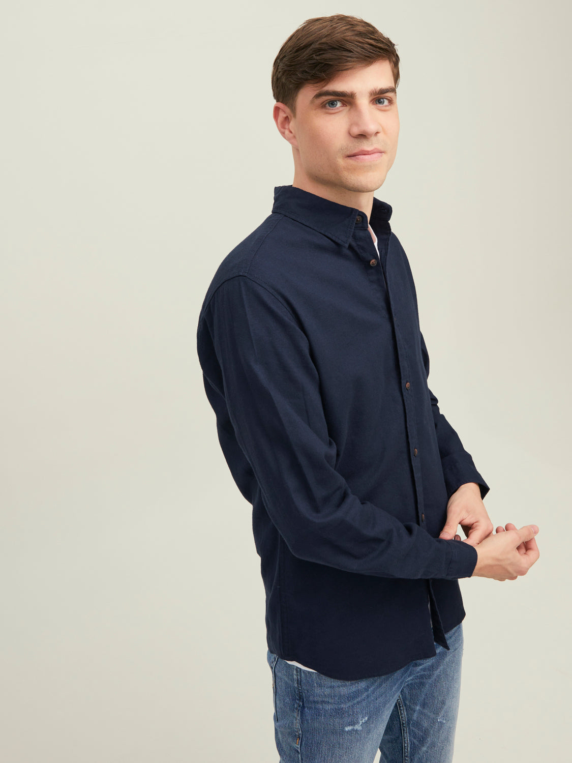 JJPLAIN Shirts - Navy Blazer