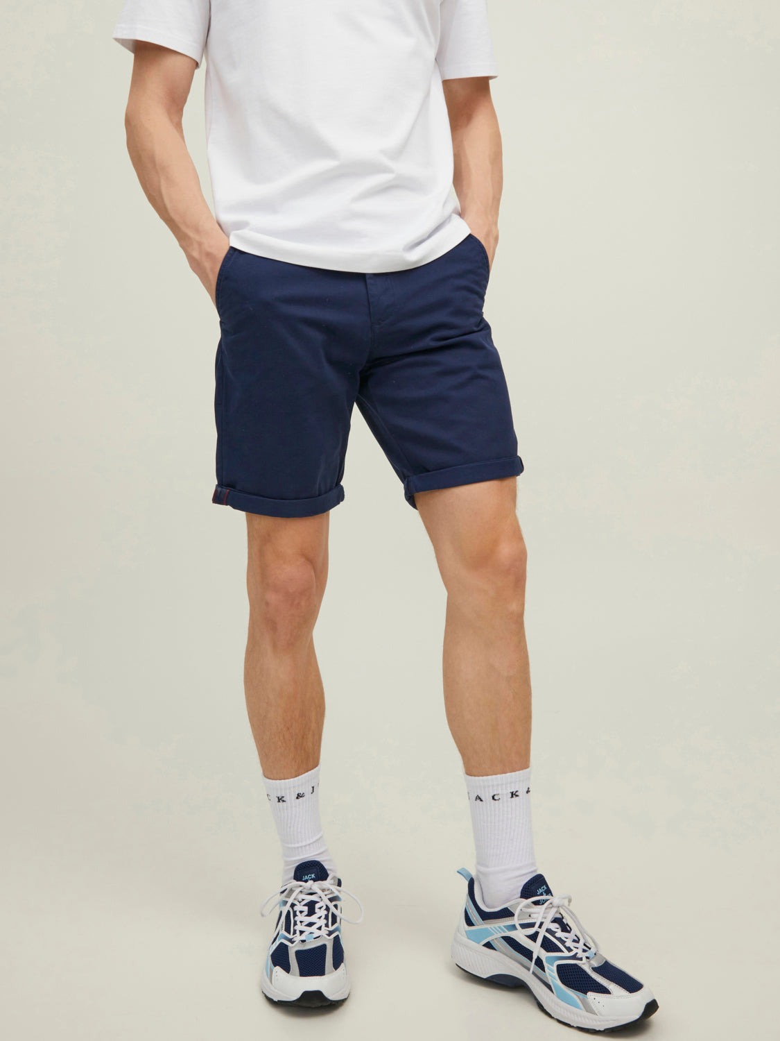 JJIBOWIE Shorts - Navy Blazer