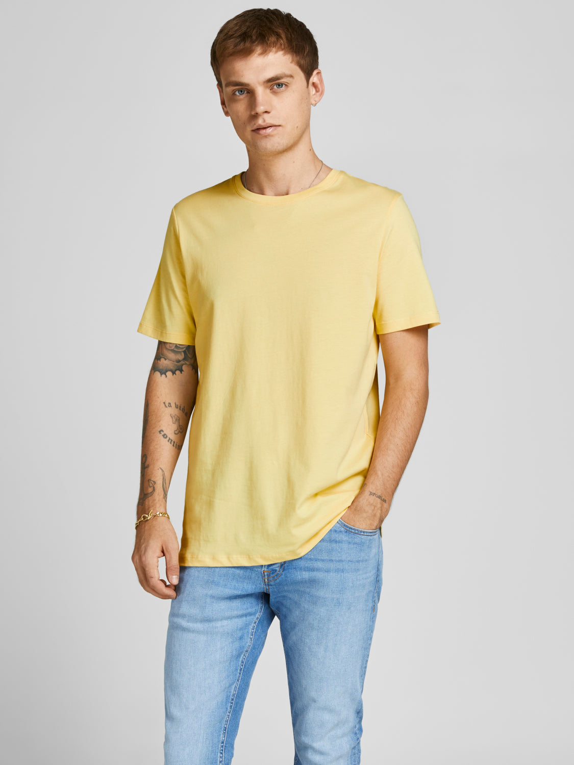 JJEORGANIC T-Shirt - Mellow Yellow