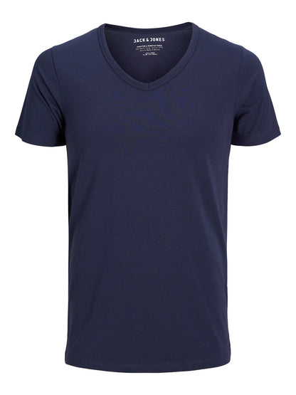 JJEBASIC T-Shirt - NAVY BLUE