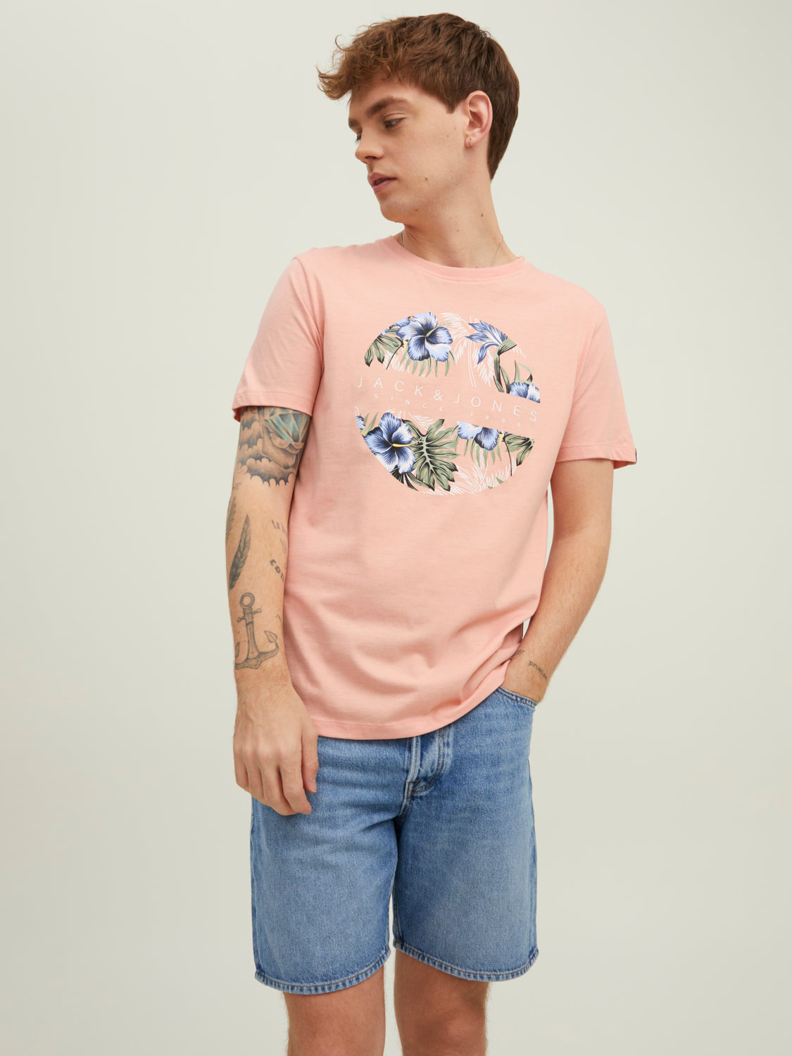 JORVENICE T-Shirt - Coral Pink