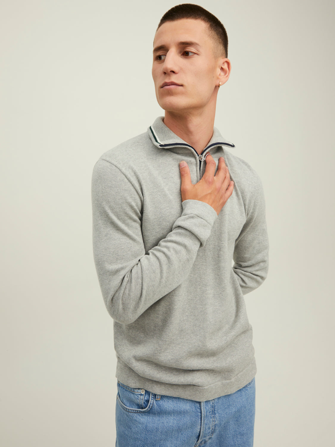 JJELI Pullover - Light Grey Melange