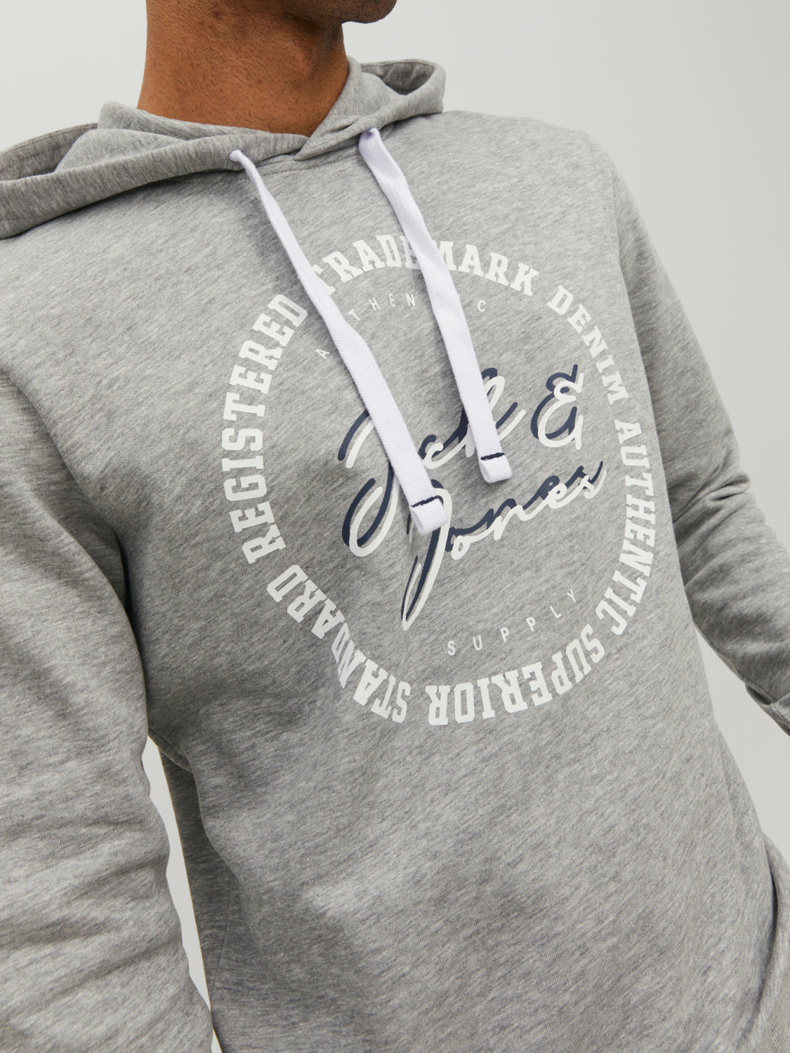 JJSTAMP Sweat - Light Grey Melange