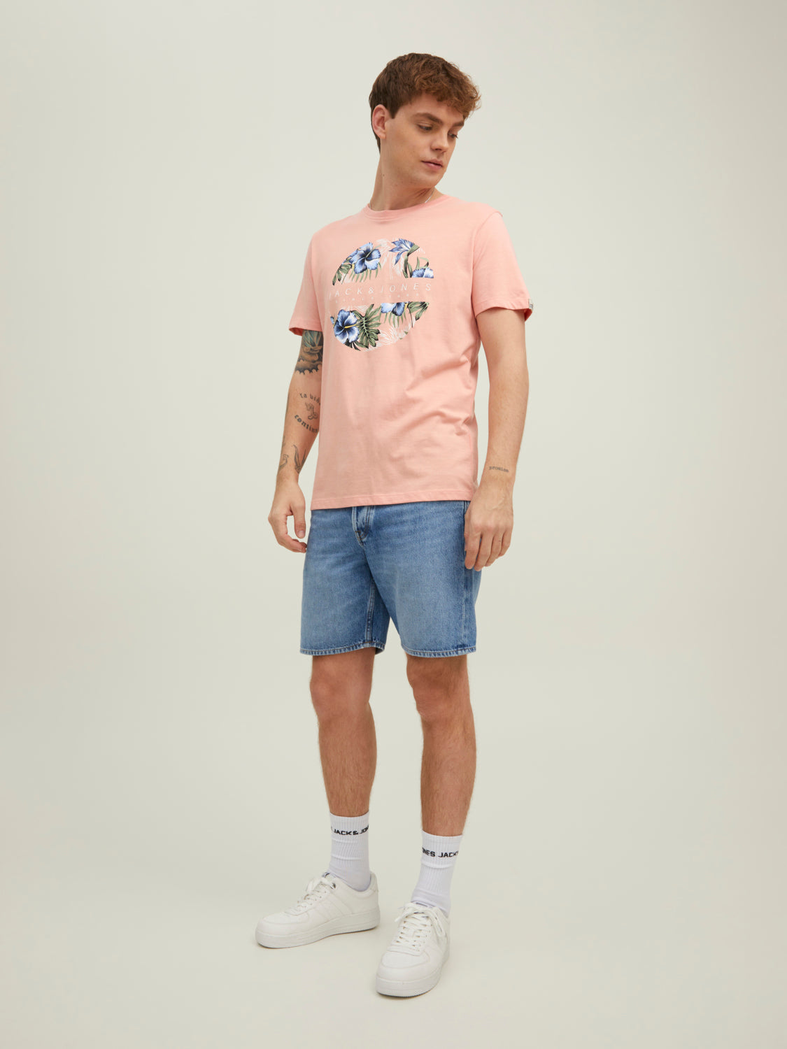 JORVENICE T-Shirt - Coral Pink