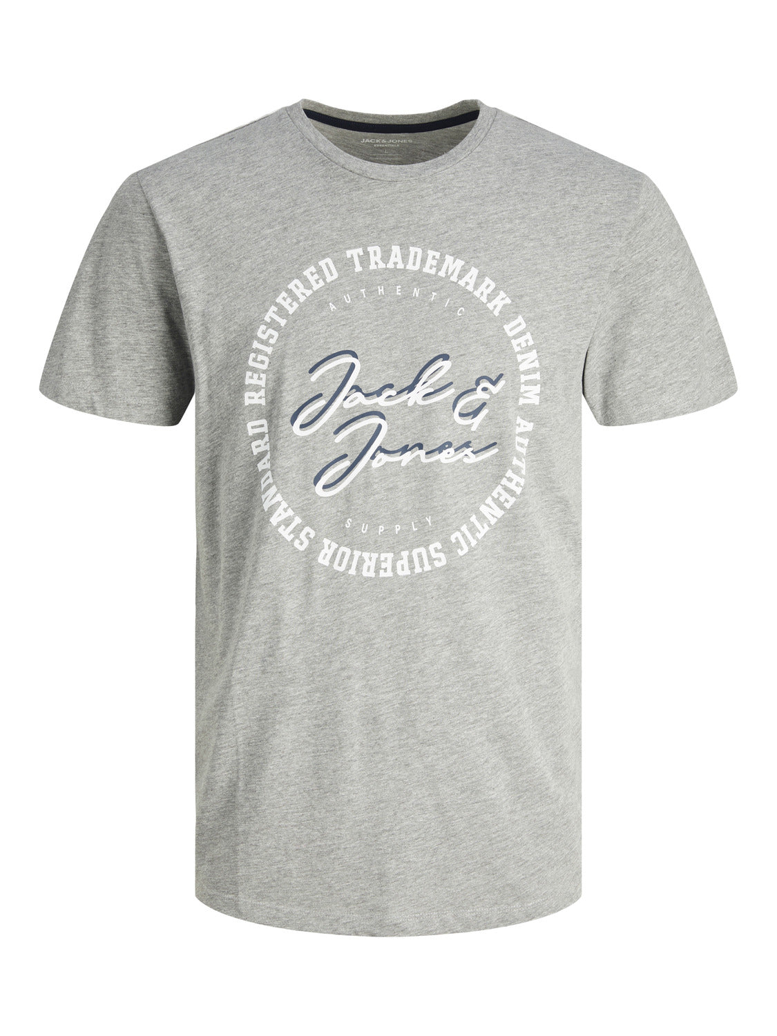 JJSTAMP T-Shirt - Light Grey Melange