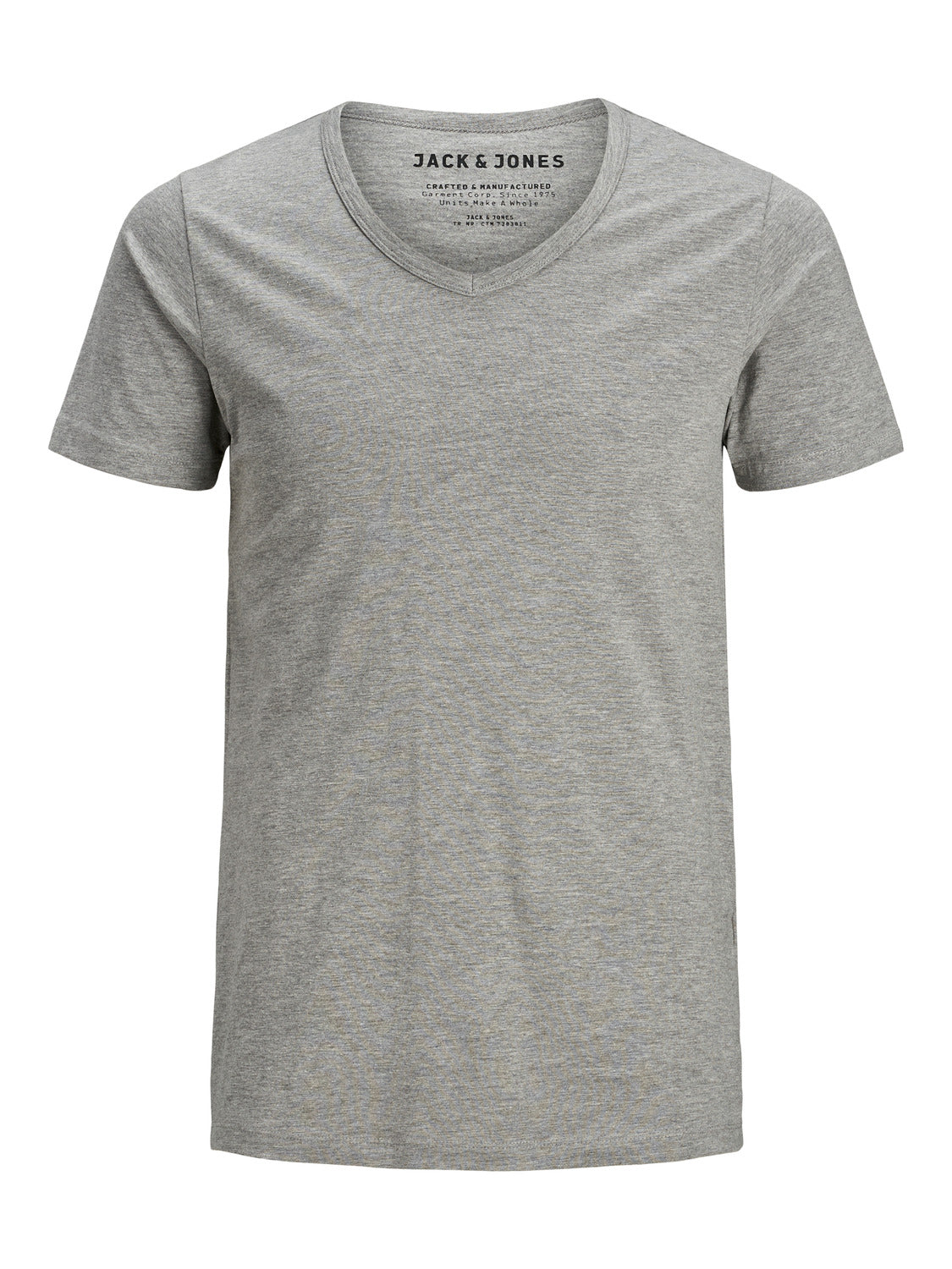 JJEBASIC T-Shirt - LIGHT GREY MELANGE