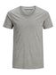 JJEBASIC T-Shirt - LIGHT GREY MELANGE