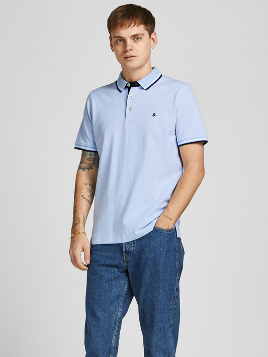 JJEPAULOS Polo Shirt - Dusty Blue