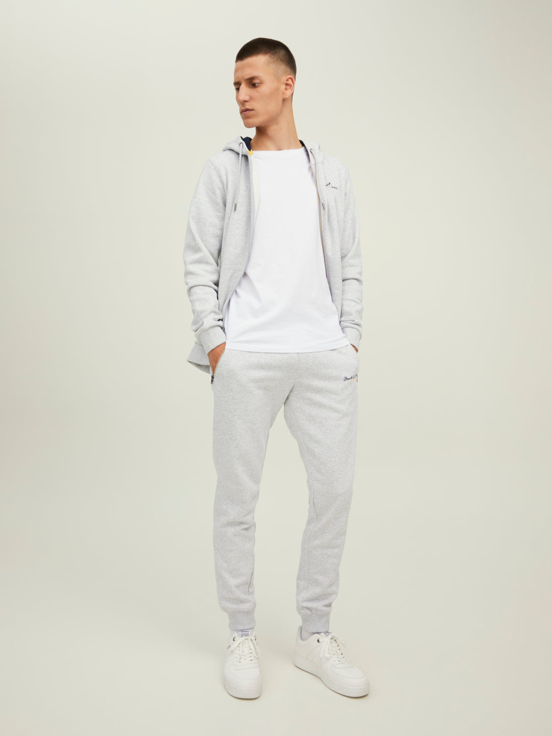 JPSTGORDON Pants - Light Grey Melange