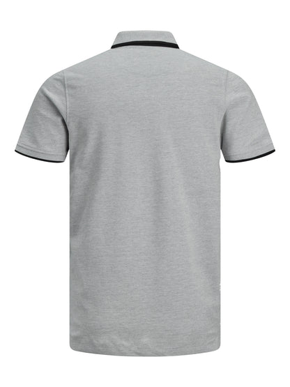 JJEPAULOS Polo Shirt - Light Grey Melange