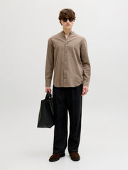 قميص رجالي لون فالكون بياقة صينية