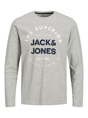 تي شيرت JJHERRO - رمادي فاتح مختلط