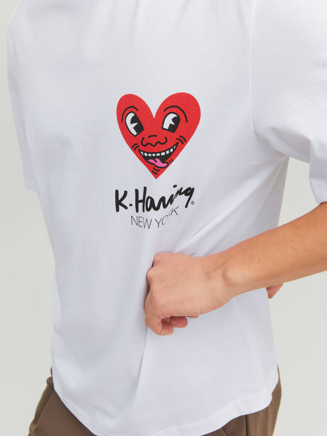 تي شيرت JORKEITHHARING - أبيض ساطع