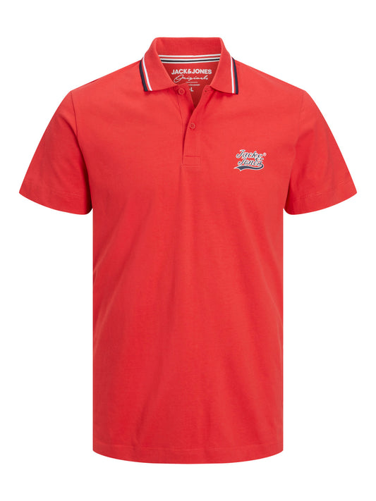 JORTREVOR Polo Shirt - Rococco Red