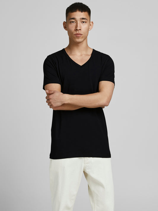 JJEBASIC T-Shirt - BLACK