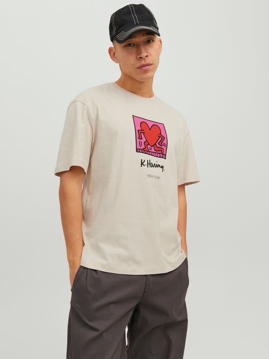 JORKEITHHARING T-Shirt - Moonbeam