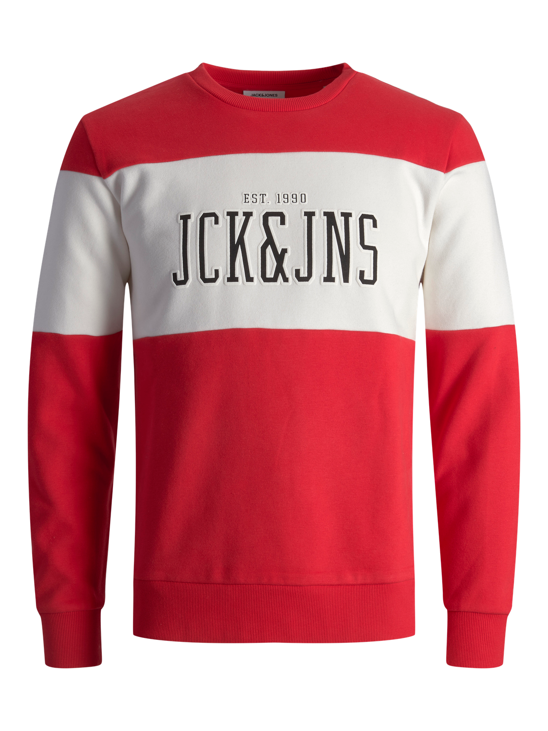 سويت شيرت جاك اند جونز لون أحمر 