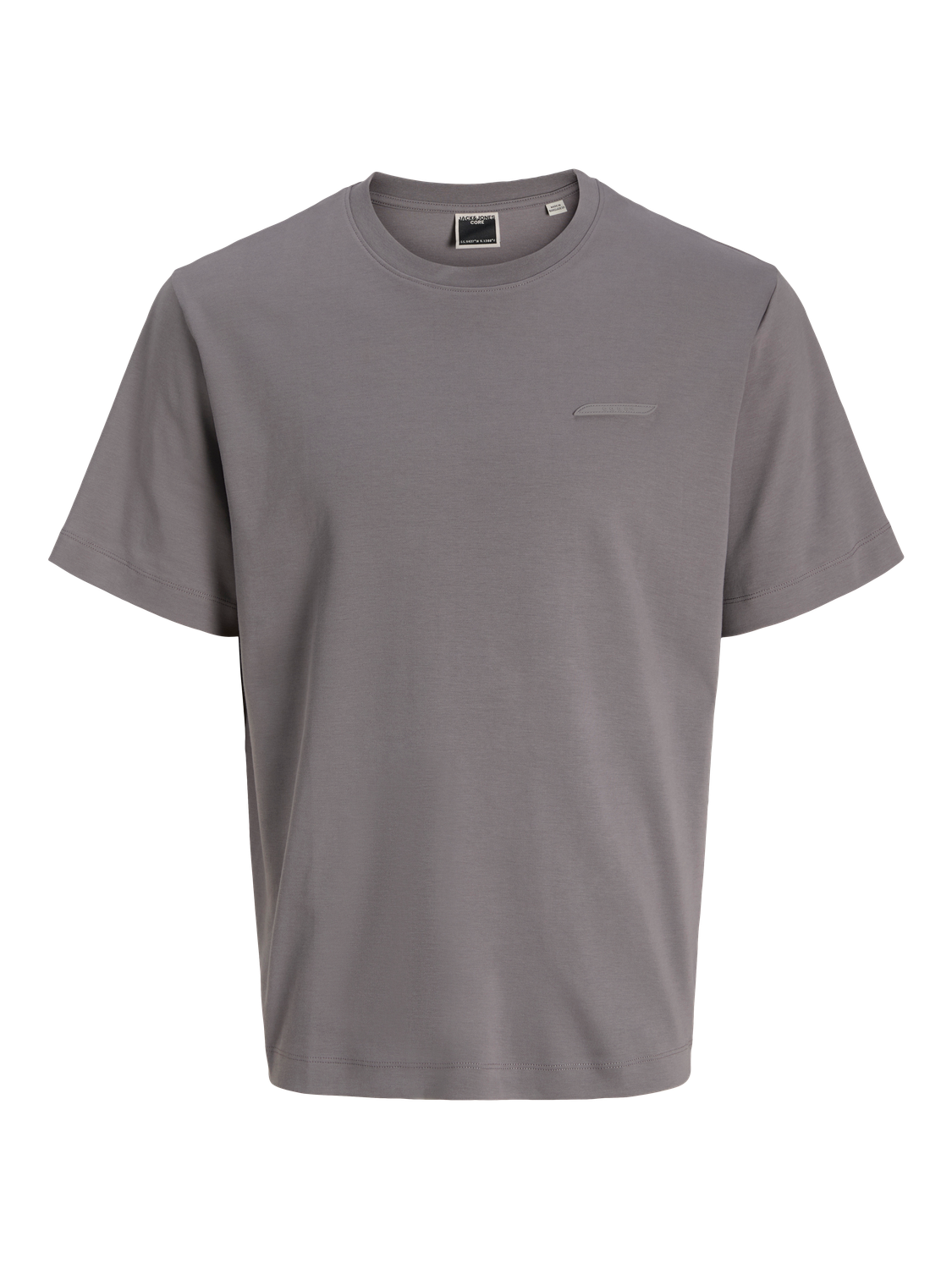 صورة مسطحة أمامية لتشيرت رجالي رمادي JCOFUSION City Skyline.