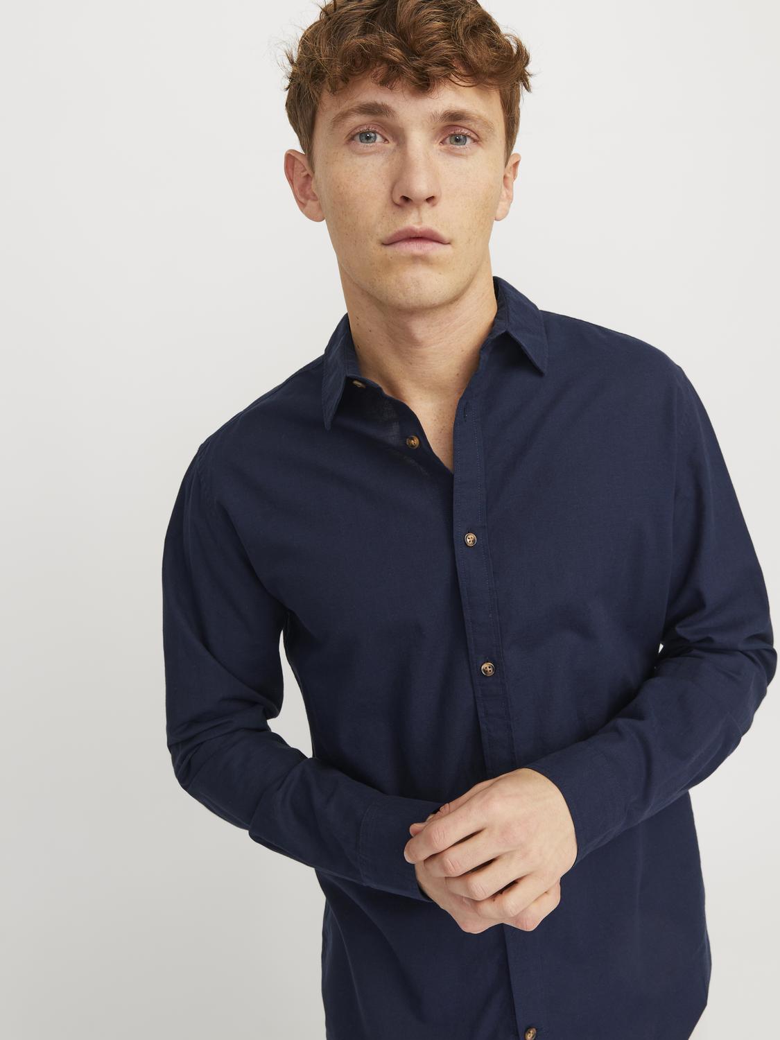 JJESUMMER Shirts - Navy Blazer