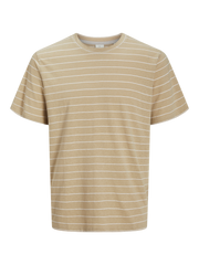 تيشيرت رجالي صيفي مخطط بلون وايت بيبر – تصميم أمامي أنيق