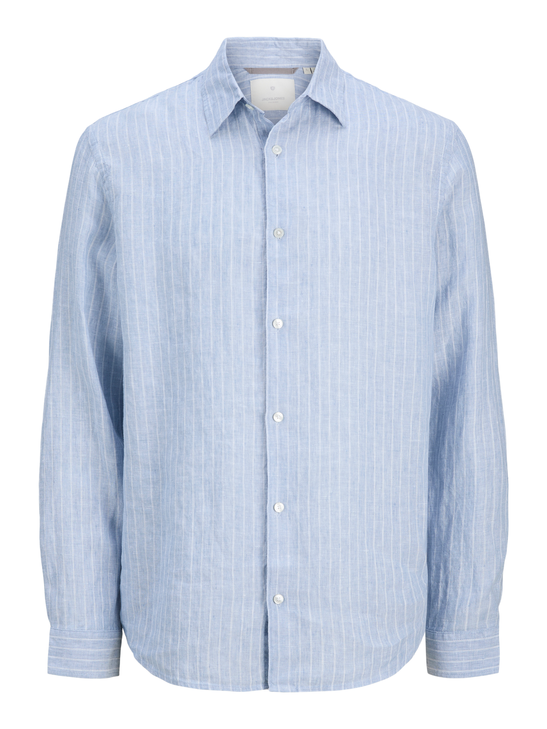 قميص كتان رجالي صيفي بأكمام طويلة من جاك آند جونز