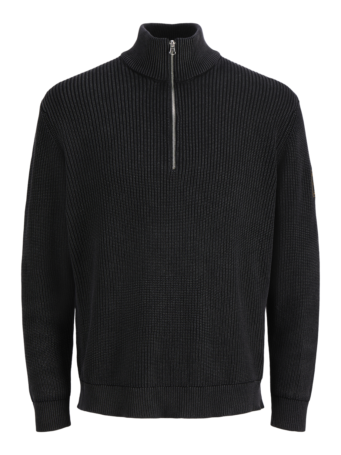 بولفر جاك آند جونز قطني أسود برقبة عالية