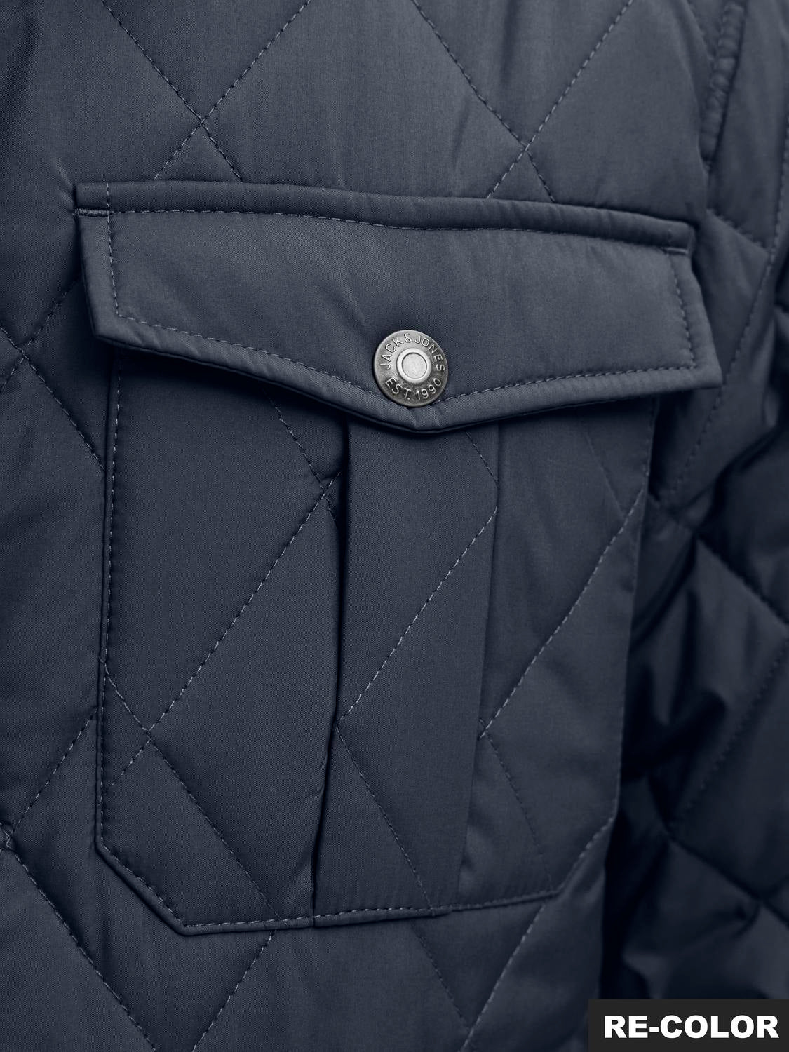 جاكيت جاك آند جونز  جيوب جانبية بتصميم مميز وأنق