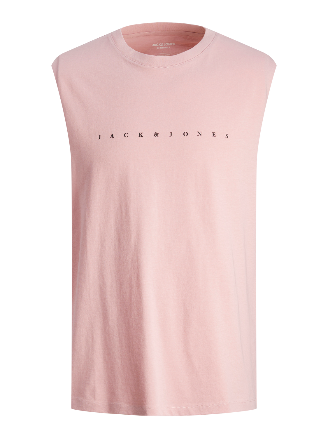 تانك توب رجالي وردي قطن خفيف من جاك آند جونز بتصميم Oversize مريح.